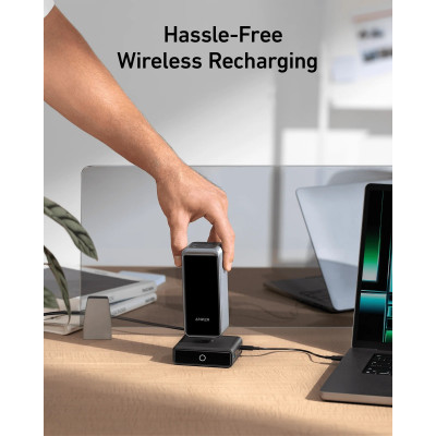 Мережевий зарядний пристрій Anker Prime 100W, 2xUSB-C, 1xUSB-A, Pogo pin Black (A1902311)