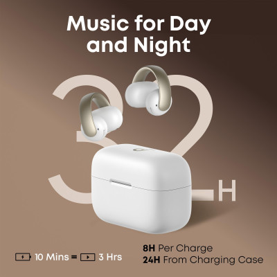 Bluetooth-гарнітура Anker SoundCore AeroClip White (A3388G21)