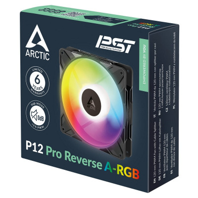 Вентилятор Arctic P12 Pro Reverse A-RGB Black (ACFAN00322A) Вентилятор Arctic P12 Pro Reverse A-RGB Black (ACFAN00322A)