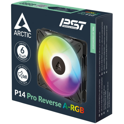 Вентилятор Arctic P14 Pro Reverse A-RGB Black - 3 Pack (ACFAN00327A)