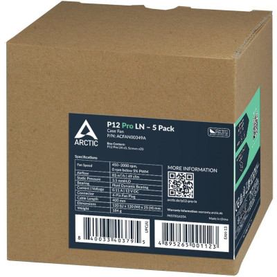Вентилятор Arctic P12 Pro LN - 5 Pack (ACFAN00349A) Вентилятор Arctic P12 Pro LN - 5 Pack (ACFAN00349A)