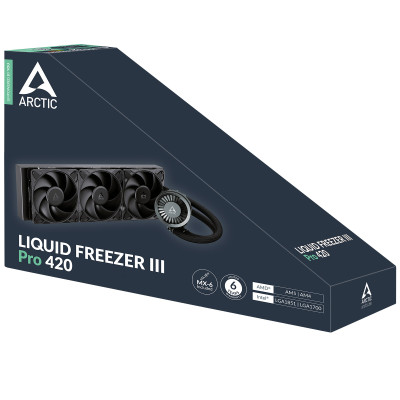 Система водяного охолодження Arctic Liquid Freezer III Pro 420 Black (ACFRE00181A) Система водяного охолодження Arctic Liquid Freezer III Pro 420 Black (ACFRE00181A)