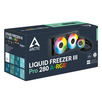 Система водяного охолодження Arctic Liquid Freezer III Pro 280 A-RGB Black (ACFRE00183A) Система водяного охолодження Arctic Liquid Freezer III Pro 280 A-RGB Black (ACFRE00183A)