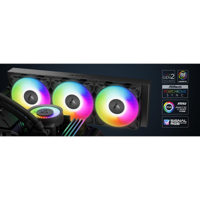 Система водяного охолодження Arctic Liquid Freezer III Pro 420 A-RGB Black (ACFRE00185A) Система водяного охолодження Arctic Liquid Freezer III Pro 420 A-RGB Black (ACFRE00185A)