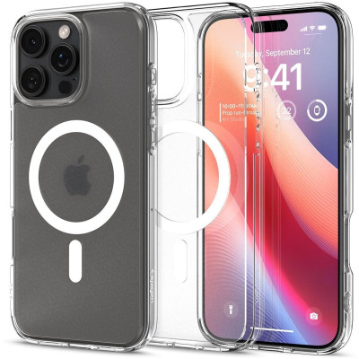 Чохол-накладка Spigen Ultra Hybrid with MagFit для Apple iPhone 16 Pro Max Frost Clear (ACS08002)