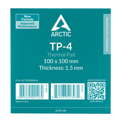 Термопрокладка Arctic TP-4 100x100mm, 1.5mm (ACTPD00064A) Термопрокладка Arctic TP-4 100x100mm, 1.5mm (ACTPD00064A)
