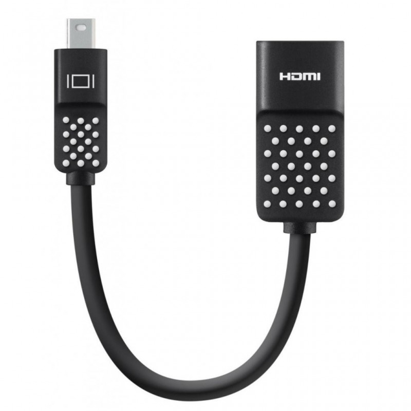 Адаптер Belkin mini DisplayPort - HDMI (M/F), 0.12 м, Black (F2CD079bt)