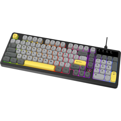 Клавіатура Ajazz AF98 Black USB-C Black Gray Yellow (AF98-BGY) Клавіатура Ajazz AF98 Black USB-C Black Gray Yellow (AF98-BGY)