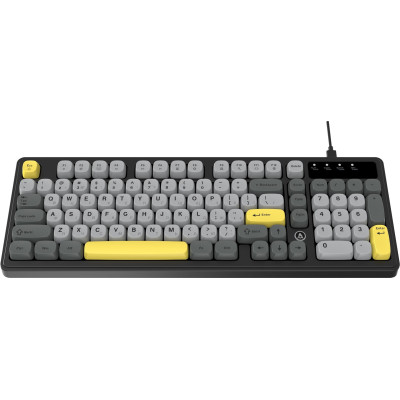Клавіатура Ajazz AF98 Black USB-C Black Gray Yellow (AF98-BGY) Клавіатура Ajazz AF98 Black USB-C Black Gray Yellow (AF98-BGY)