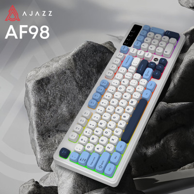 Клавіатура Ajazz AF98 Black USB-C Glacier Blue (AF98-GB) Клавіатура Ajazz AF98 Black USB-C Glacier Blue (AF98-GB)
