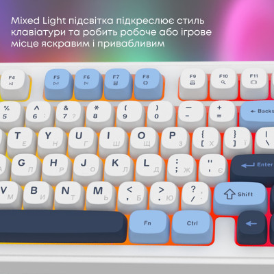 Клавіатура Ajazz AF98 Black USB-C Glacier Blue (AF98-GB) Клавіатура Ajazz AF98 Black USB-C Glacier Blue (AF98-GB)