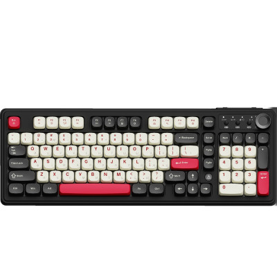 Клавіатура бездротова Ajazz AF98 Plus Black Shark Red (AF98-PLUS-BSR) Клавіатура бездротова Ajazz AF98 Plus Black Shark Red (AF98-PLUS-BSR)
