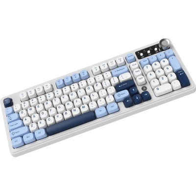 Клавіатура бездротова Ajazz AF98 Plus Glacier Blue (AF98-PLUS-GB) Клавіатура бездротова Ajazz AF98 Plus Glacier Blue (AF98-PLUS-GB)