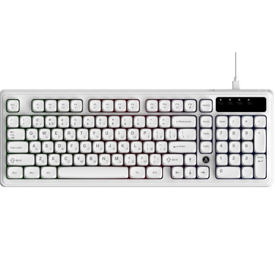 Клавіатура Ajazz AF98 Black USB-C White (AF98-W)
