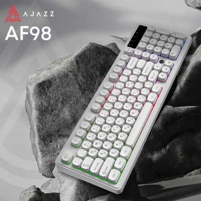 Клавіатура Ajazz AF98 Black USB-C White (AF98-W) Клавіатура Ajazz AF98 Black USB-C White (AF98-W)