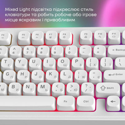Клавіатура Ajazz AF98 Black USB-C White (AF98-W) Клавіатура Ajazz AF98 Black USB-C White (AF98-W)