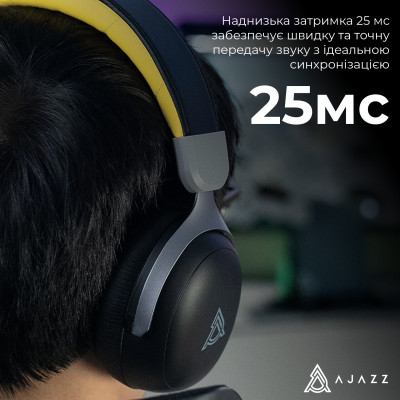 Bluetooth-гарнітура Ajazz AHM08 MAX 3-Mode Black (AHM08-MAX-BGY) Bluetooth-гарнітура Ajazz AHM08 MAX 3-Mode Black (AHM08-MAX-BGY)