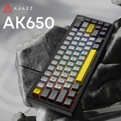 Клавіатура Ajazz AK650 Moon Yellow Switch Black USB-C (AK650-MY-GWY) Клавіатура Ajazz AK650 Moon Yellow Switch Black USB-C (AK650-MY-GWY)