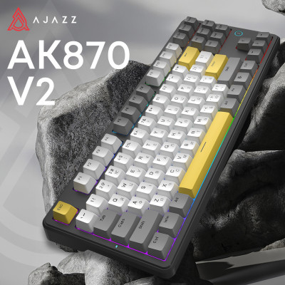 Клавіатура Ajazz AK870 V2 Flying Fish Switch Black USB-C (AK870-V2-FF-BGY) Клавіатура Ajazz AK870 V2 Flying Fish Switch Black USB-C (AK870-V2-FF-BGY)