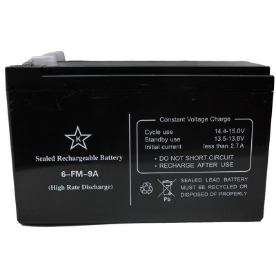 Акумуляторна батарея KSTAR 12V 9AH (6-FM-9A) AGM