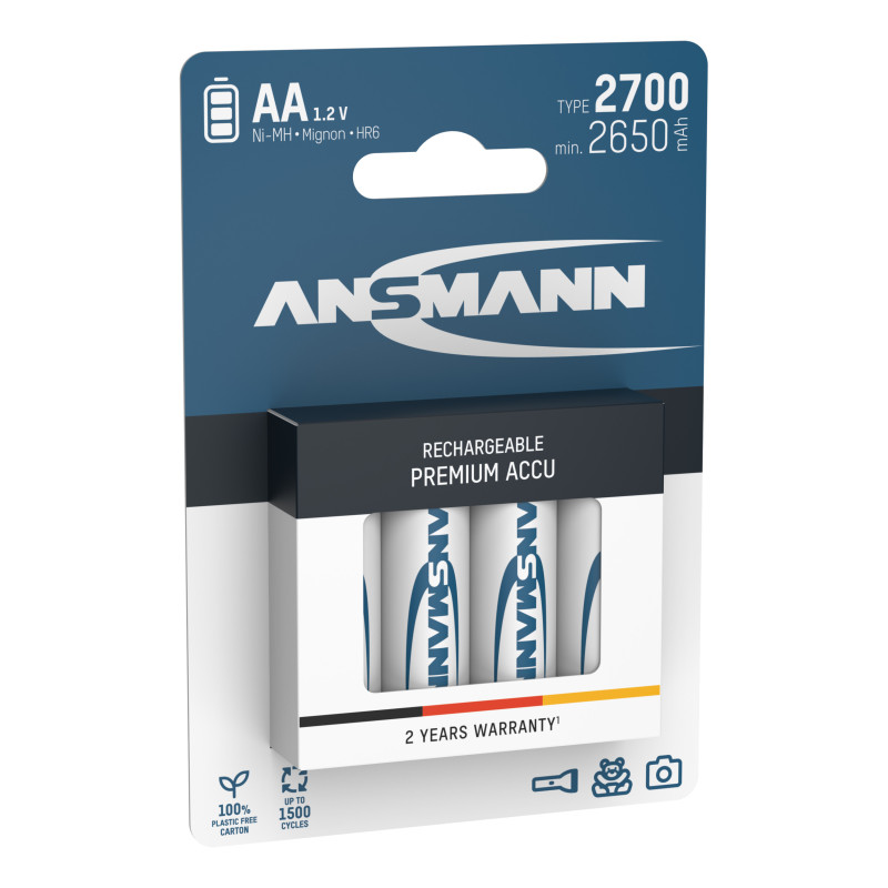 Акумулятори Ansmann AA/HR06 NI-MH 2700 mAh BL 4 шт