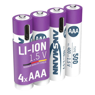 Акумулятори Ansmann AAA/HR03 Li-Ion 500 mAh BL 4 шт