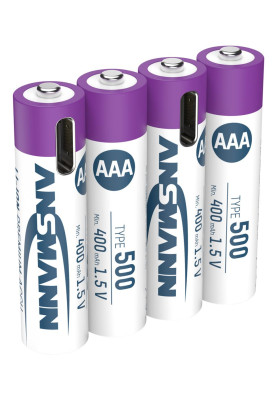 Акумулятори Ansmann AAA/HR03 Li-Ion 500 mAh BL 4 шт