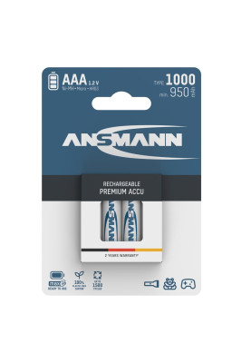 Акумулятори Ansmann AAA/HR03 NI-MH 1000 mAh BL 4 шт