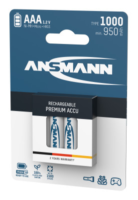 Акумулятори Ansmann AAA/HR03 NI-MH 1000 mAh BL 4 шт