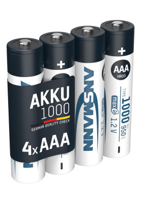 Акумулятори Ansmann AAA/HR03 NI-MH 1000 mAh BL 4 шт