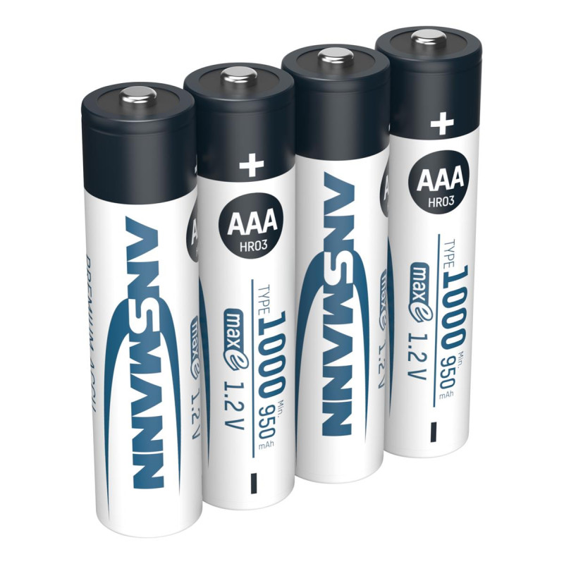 Акумулятори Ansmann AAA/HR03 NI-MH 1000 mAh BL 4 шт