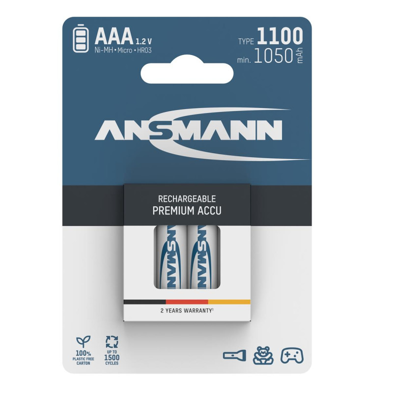 Акумулятори Ansmann AAA/HR03 NI-MH 1100 mAh BL 4 шт