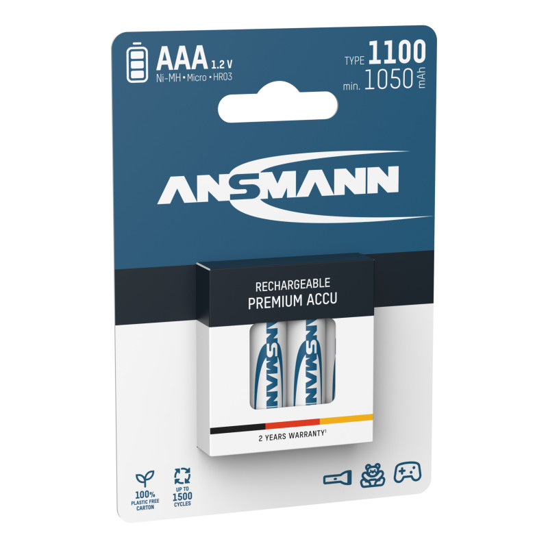 Акумулятори Ansmann AAA/HR03 NI-MH 1100 mAh BL 4 шт