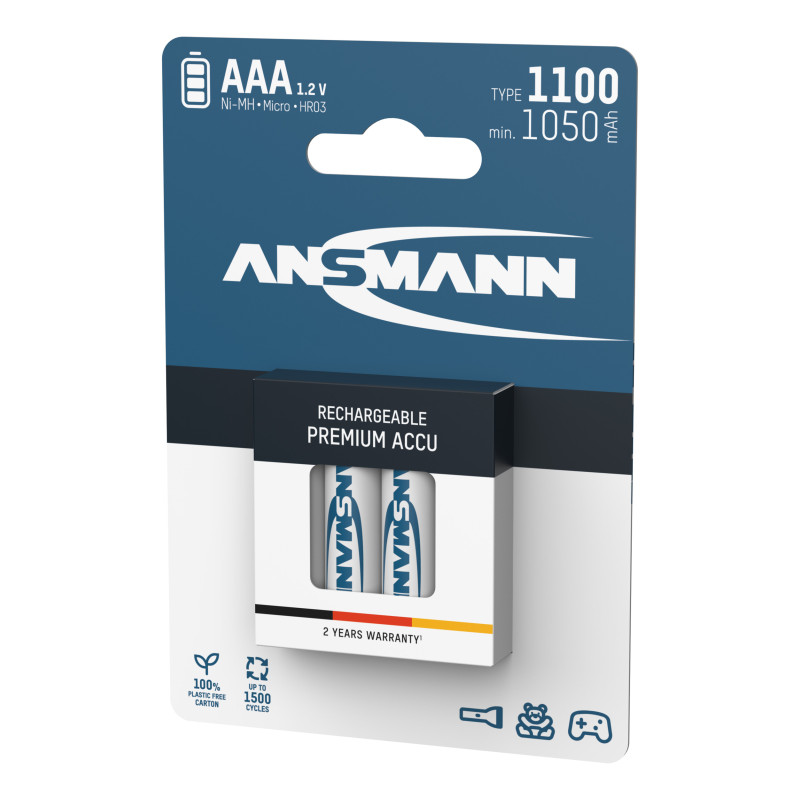 Акумулятори Ansmann AAA/HR03 NI-MH 1100 mAh BL 4 шт