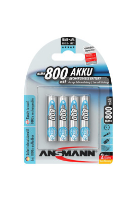 Акумулятори Ansmann AAA/HR03 NI-MH 800 mAh BL 4 шт