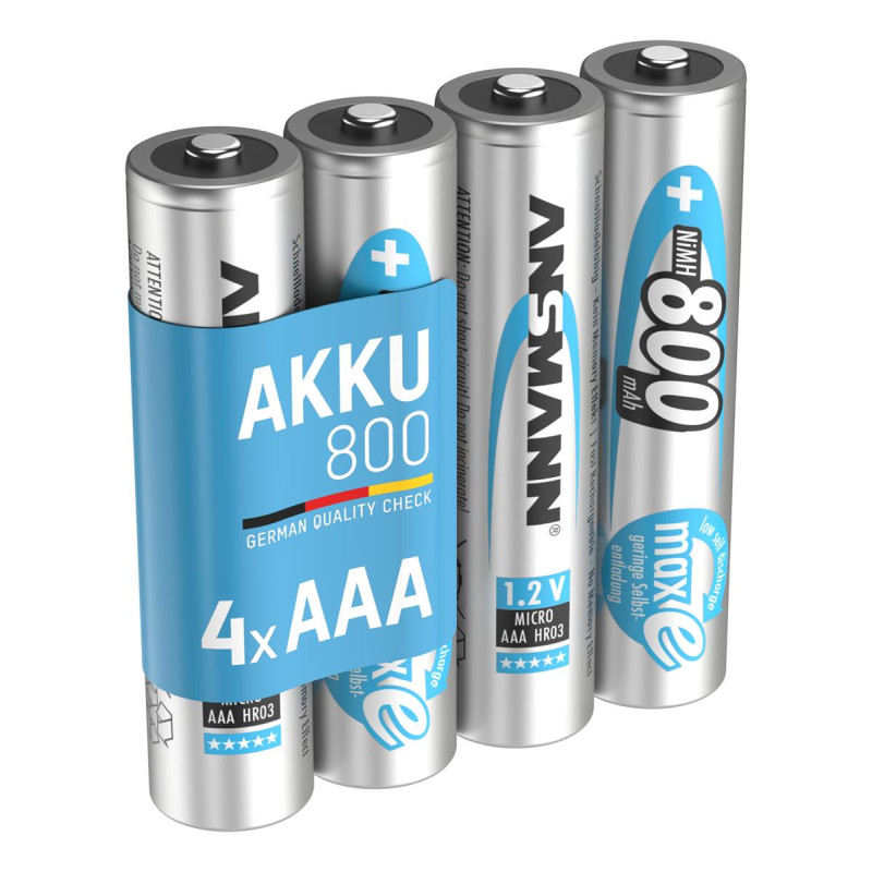 Акумулятори Ansmann AAA/HR03 NI-MH 800 mAh BL 4 шт