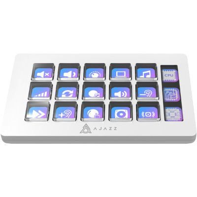 Контролер для стримінгу Ajazz AKP153E USB White (AKP153E-W)