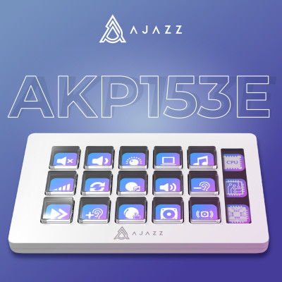 Контролер для стримінгу Ajazz AKP153E USB White (AKP153E-W) Контролер для стримінгу Ajazz AKP153E USB White (AKP153E-W)