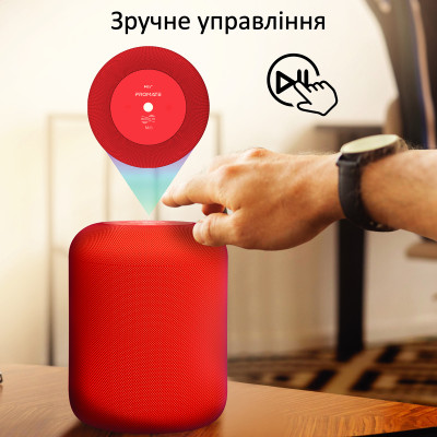 Акустична система Promate Boom-10 W Red