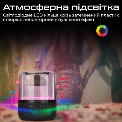 Акустична система Promate Glitz-L 10W Black