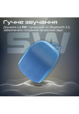 Акустична система Promate Mood 5W Blue (mood.blue)