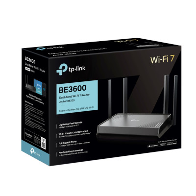Бездротовий маршрутизатор TP-Link Archer BE220 Бездротовий маршрутизатор TP-Link Archer BE220
