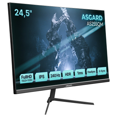 Монітор ASGARD Gaming 24.5" AS255QM IPS Black 240Hz Монітор ASGARD Gaming 24.5" AS255QM IPS Black 240Hz