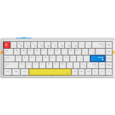 Клавіатура ATK RS6 Ultra Aluminum Hall Effect ENG White (ATK-RS6-ULTRA-WHT)