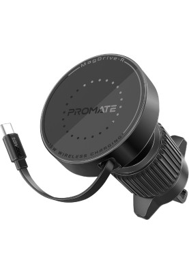 Автомобільний зарядний пристрій Promate Magdrive-r Black