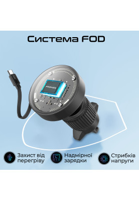 Автомобільний зарядний пристрій Promate Magdrive-r Black