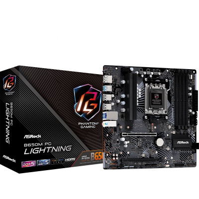 Материнська плата ASRock B650M PG Lightning Socket AM5 Материнська плата ASRock B650M PG Lightning Socket AM5