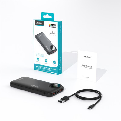 Універсальна мобільна батарея Choetech B791 10000mAh 22.5W Black Універсальна мобільна батарея Choetech B791 10000mAh 22.5W Black