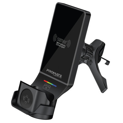 Бездротовий зарядний пристрій Promate MagDrive-Trio MagSafe Black