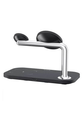Бездротовий зарядний пристрій Proove Magnetic Field 3in1 15W Black (WSMF15010001)